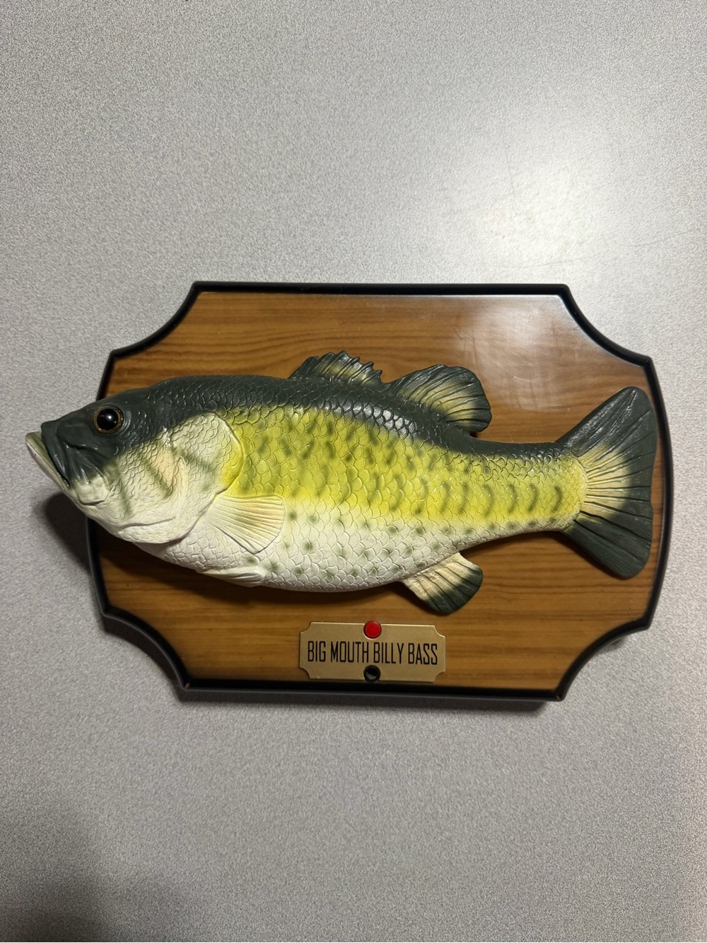 Vintage 1999 Gemmy Big Mouth Billy Bass Singing Fish Wall Plaque Tested